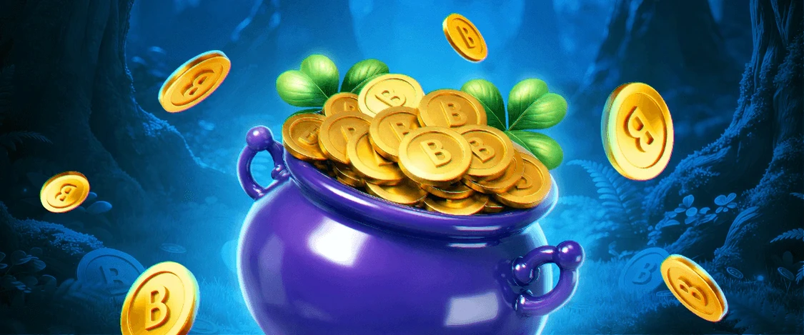 Котёл с золотыми монетами &mdash; иллюстрация стартовых предложений Twin